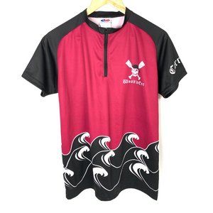 3/$25 Womens Pirate Biking Cycling Jersey Athletic Top L